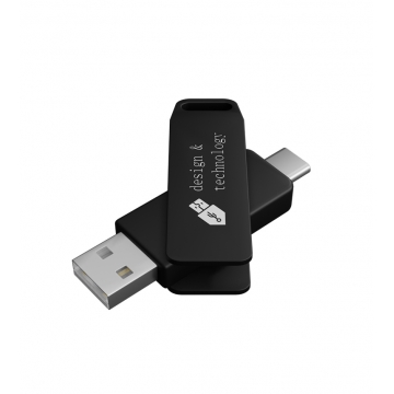 U25 - Double twist USB flashdisk