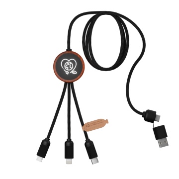 Extended round eco cable 5-in-1
