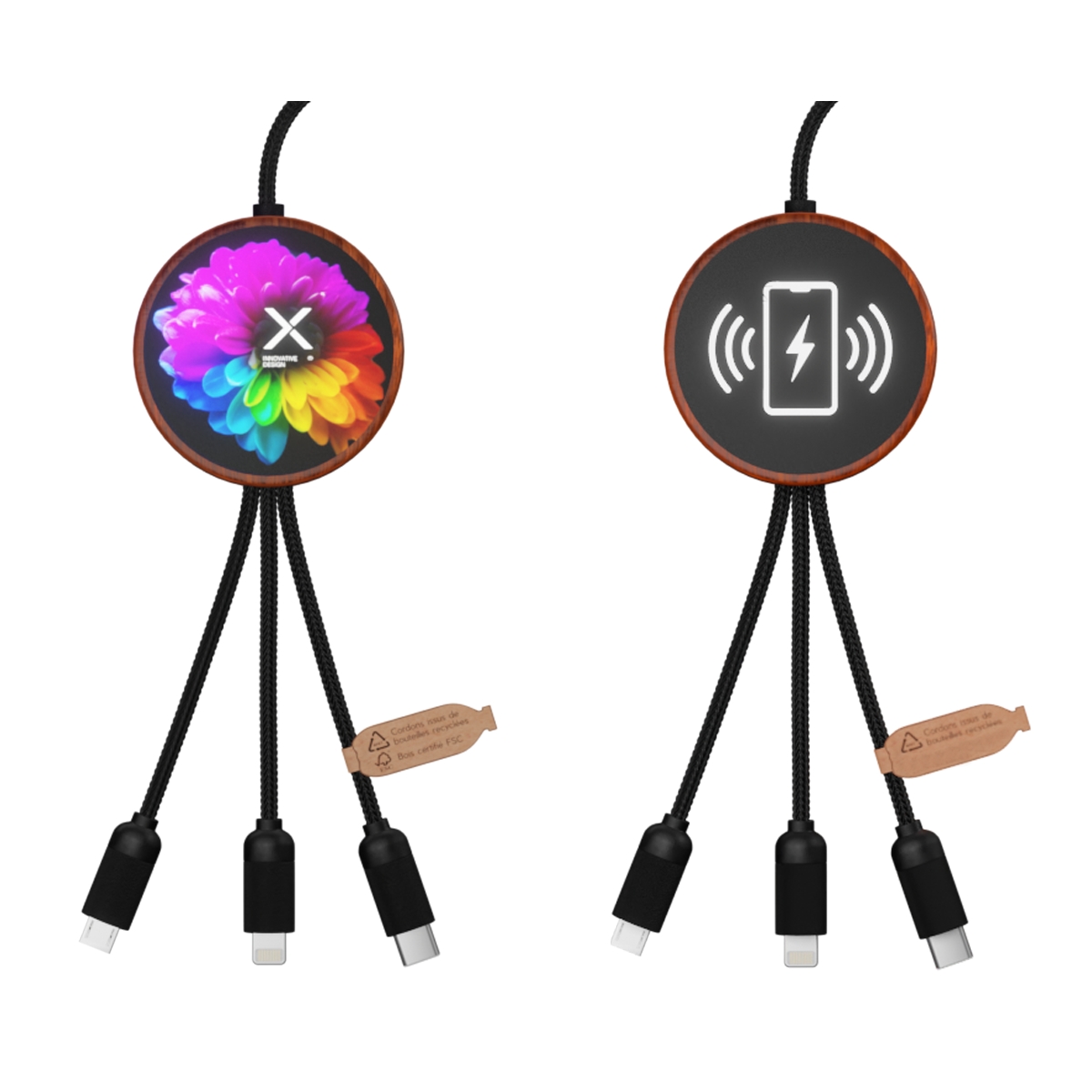 C40 - Wireless cable 10W 100% FSC® bamboo