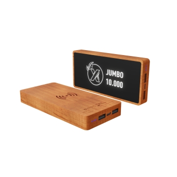 P46 - Powerbank eco jumbo 10 000 FSC® 100% Maple