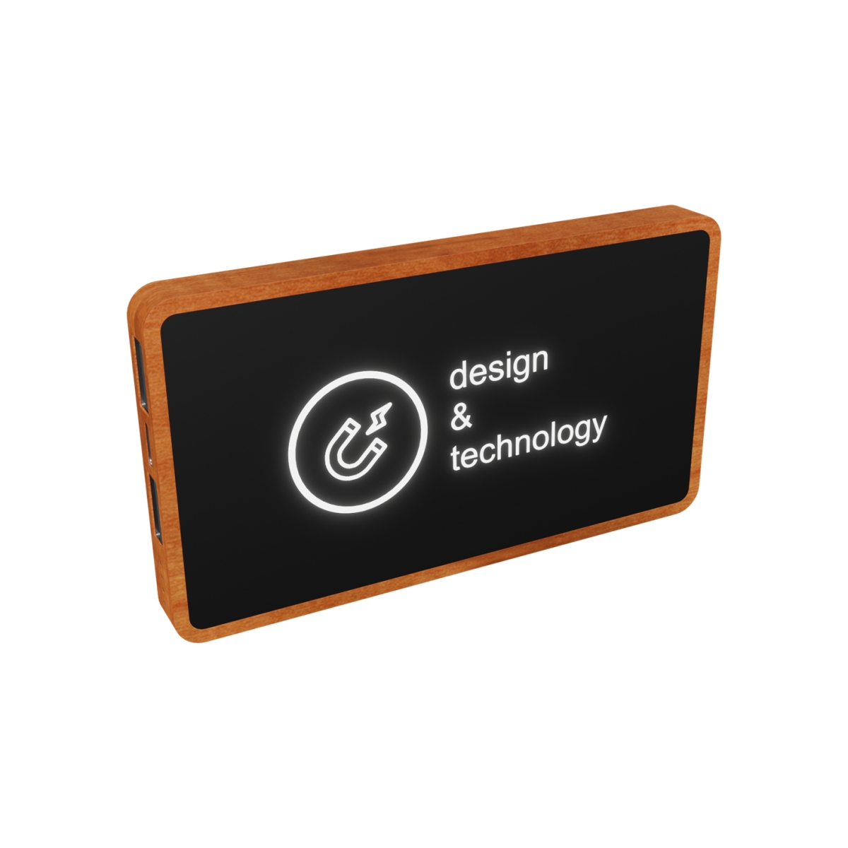 P39 - Magnetic wood powerbank 5000 FSC 100% Maple Wood