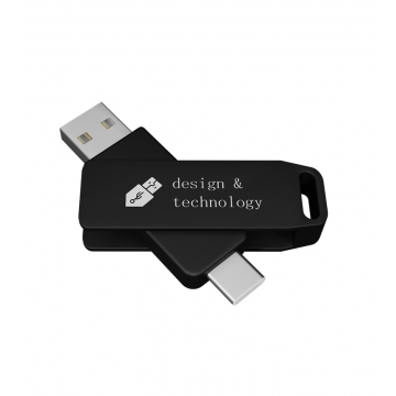 Double twist USB flashdisk