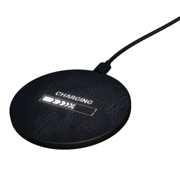 15W leather wireless base