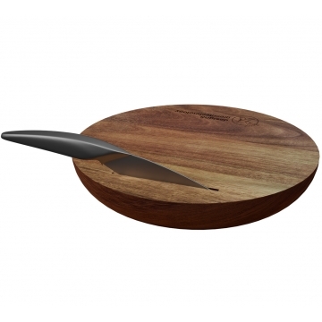 K03 - Cutting board and knife set FSC 100% acacia wood