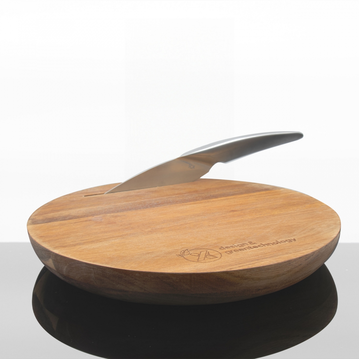 K03 - Cutting board and knife set FSC 100% acacia wood