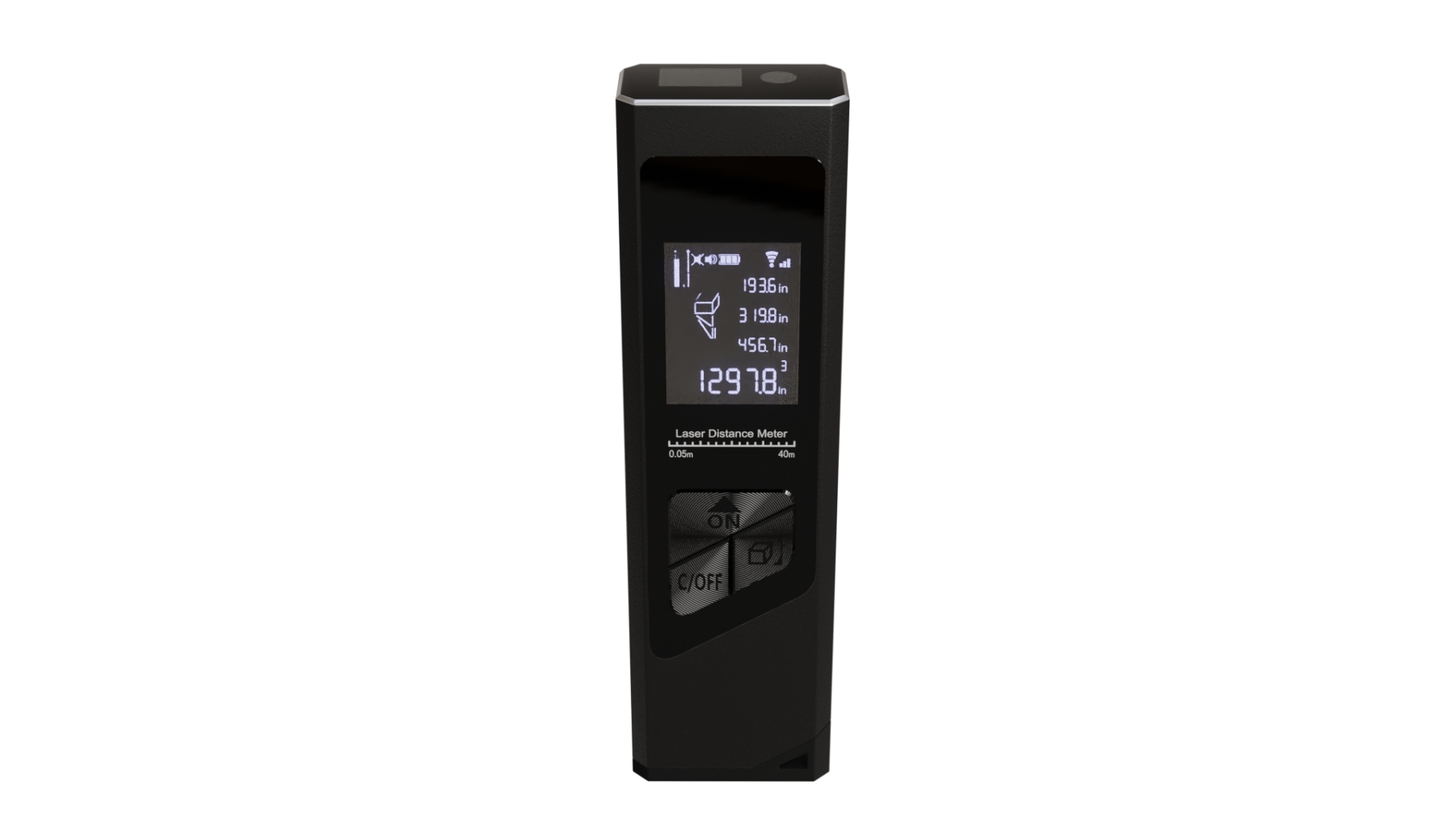 Mini mètre laser noir