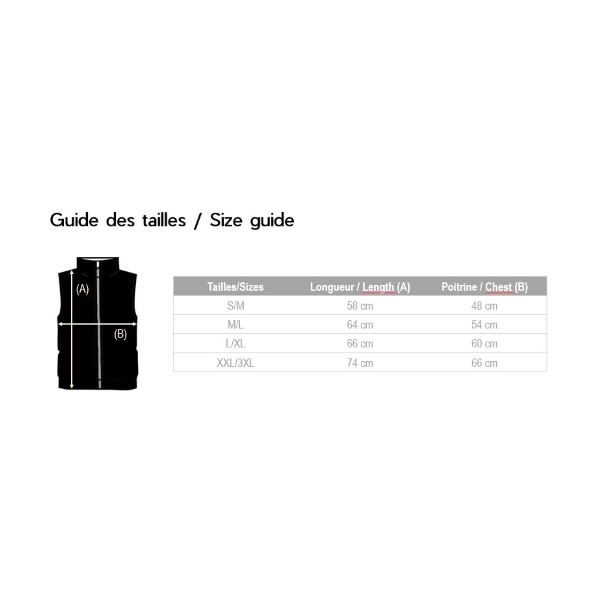 G01 - Bodywarmer chauffant