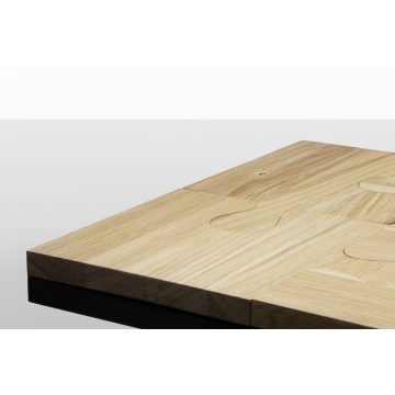 K05 - Set de 4 planches à découper puzzle 100% FSC® chêne
