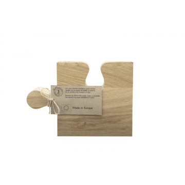 K05 - Set de 4 planches à découper puzzle 100% FSC® chêne
