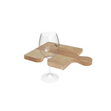 K05 - Set de 4 planches à découper puzzle 100% FSC® chêne