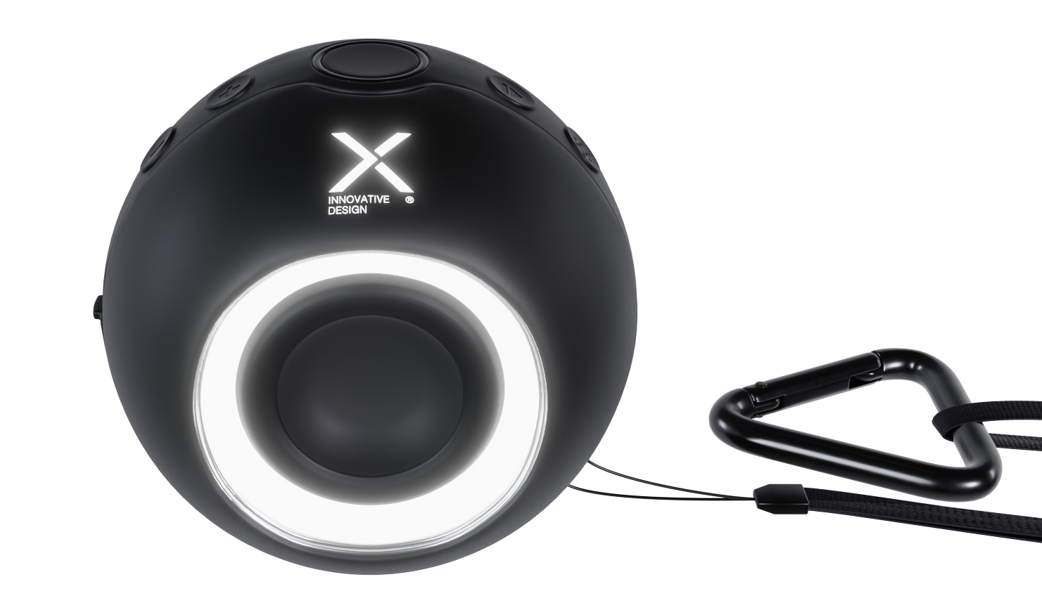 Double enceinte sphérique étanche 10W noir