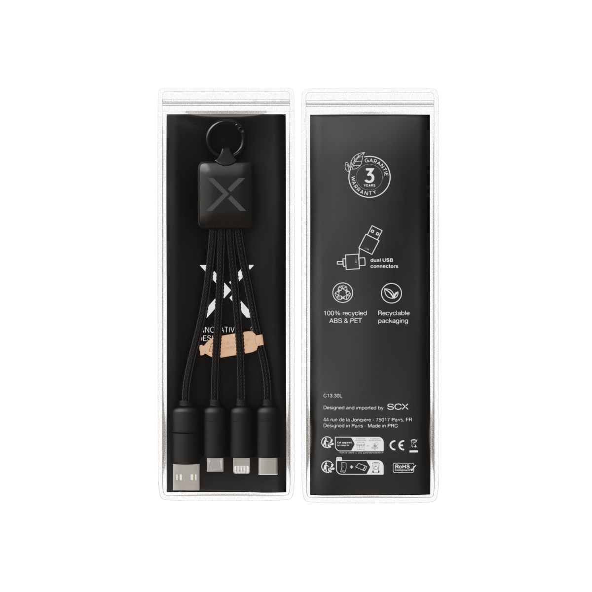 C13 - Square 5-in-1 cable 20W