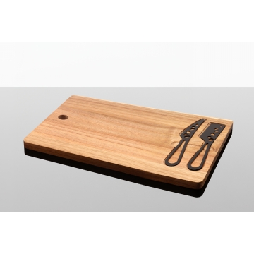 K06 - Set de planche et couteaux à fromage FSC® 100% acacia