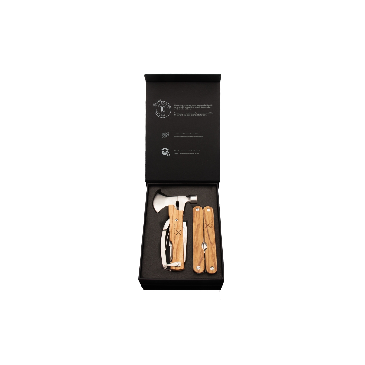 T32 - Olive wood multi-tools set