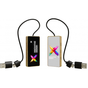 Hub lumineux 8-en-1 100% Bambou FSC®