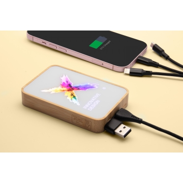 P26 - Powerbank 15W magsafe 100% FSC® Bamboo