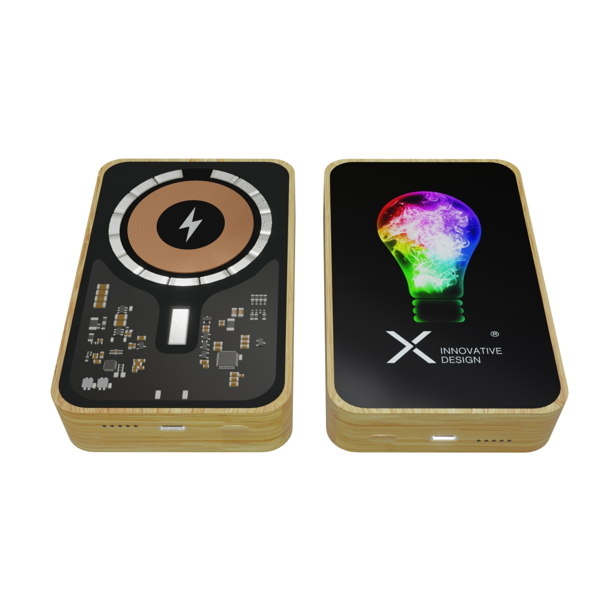 P27 - Powerbank MagWood 10000 100% FSC® Bamboo