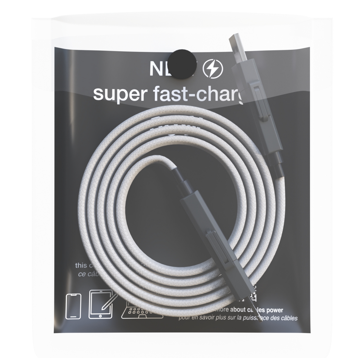 C58 - Magnetic white flat cable 60W