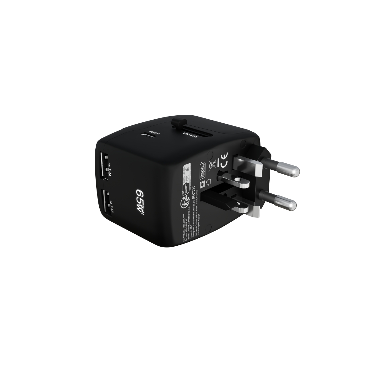 T19 - 65W international adapter + cable