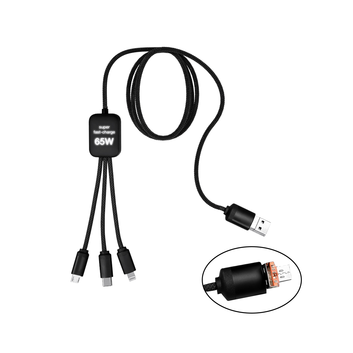 C35 - Câble dual 65W 5-en -1