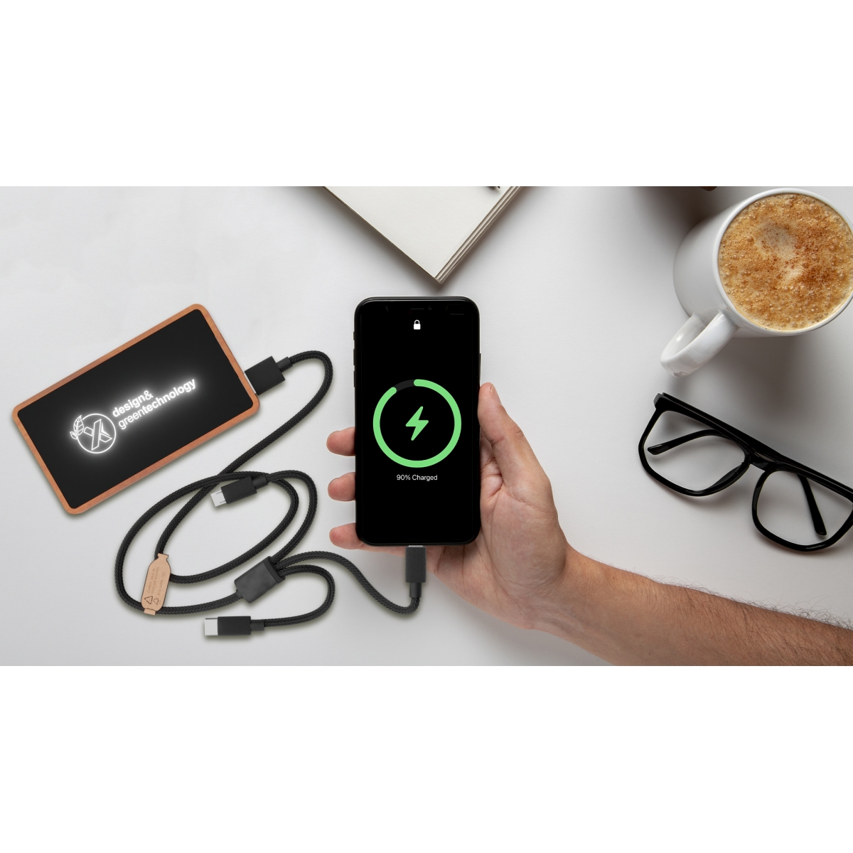 P36 - Powerbank wireless wood 5000 FSC® 100% Maple wood