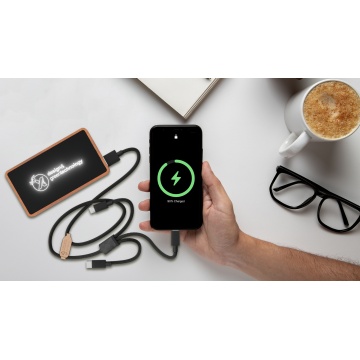 P36 - powerbank wireless wood 5000