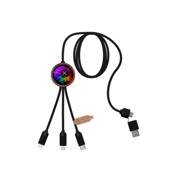 C37 - Round eco cable 5-in-1 40W Bamboo FSC® 100%