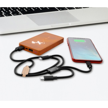 P38 - powerbank 100% wood wireless