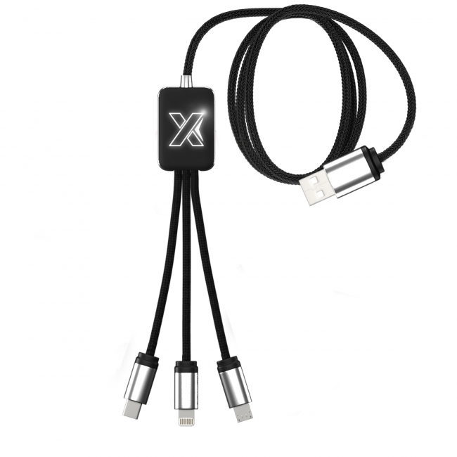 Square 4-in-1 cable 1m