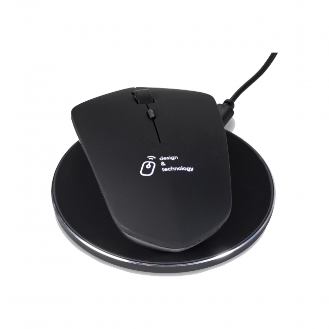 Wireless charging mouse and wireless base