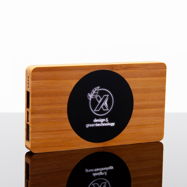 Powerbank Wireless Wood 5000