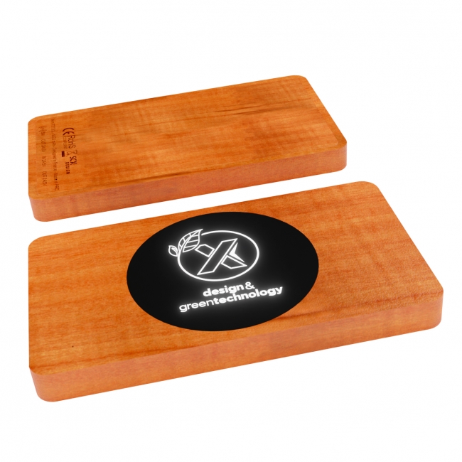 P37 - Powerbank Wireless Wood 5000