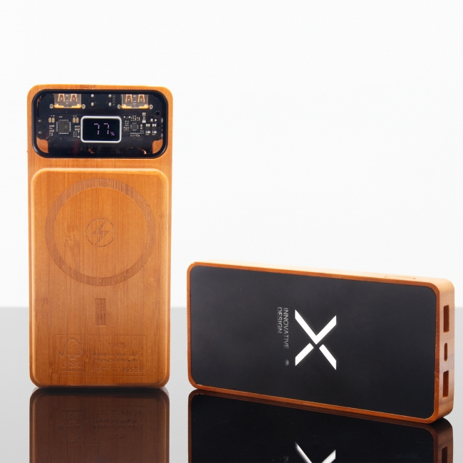 P48 - Powerbank MagTech 10000 100% FSC® Bamboo