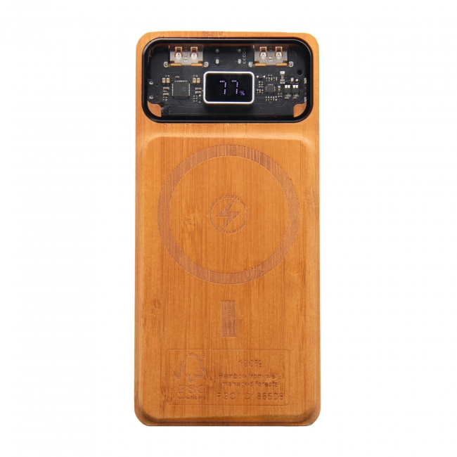 P48 - Powerbank MagTech 10000 100% FSC® Bamboo