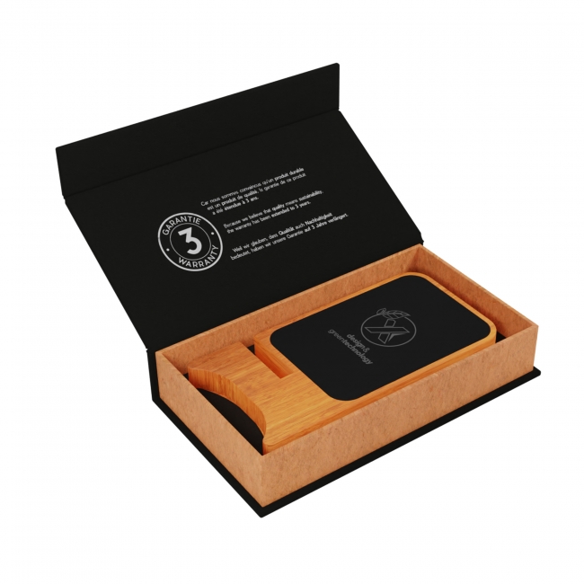 W16 - Wireless charger 15W FSC® 100% Bamboo